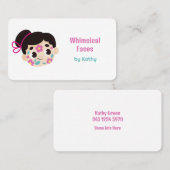 Facepainter Visitenkarte (Vorne/Hinten)