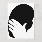Facepalm-Mem Postkarte (Vorderseite)