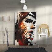 Faces - 001 leinwanddruck