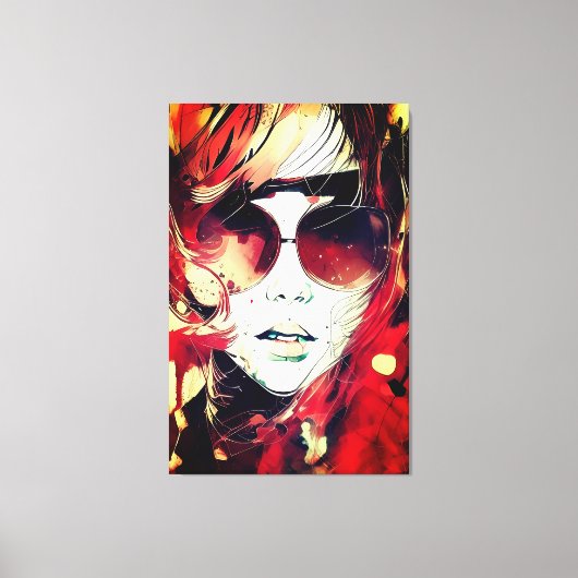 Faces - 004 leinwanddruck (Vorderseite)