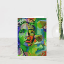 Faces computer art Mark Westerfield, card   Karte