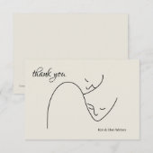 Faces Dankeschön-Karte Dankeskarte (Vorne/Hinten)