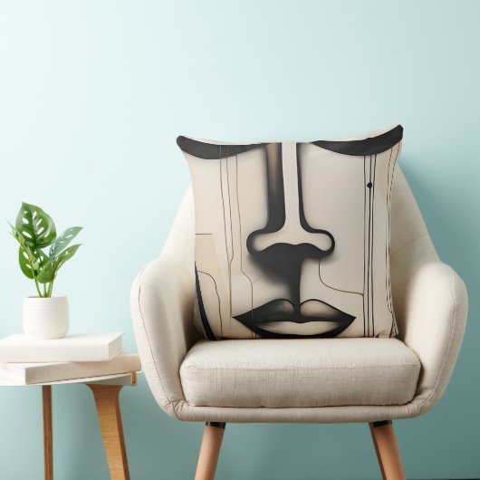 faces - Gesichter Kissen (Stuhl )