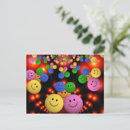 Faces Jamboree Postkarte (Stehend Vorderseite)