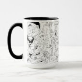 Faces Line Art Tasse (Links)