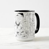 Faces Line Art Tasse (VorderseiteRechts)