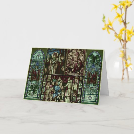 Faces of Saint Patrick Karte (Gelbe Blume)