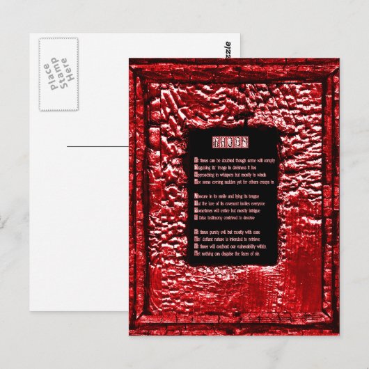 Faces of Sin Postkarte (Vorne/Hinten)