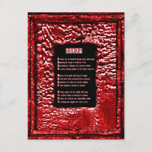 Faces of Sin Postkarte