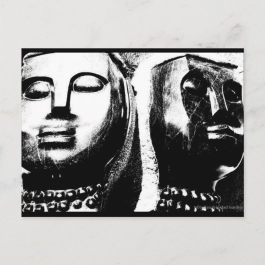 "Faces of South Africa" JTG Art Postcard Postkarte (Vorderseite)