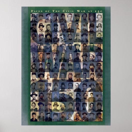 Faces of the Zivil War 150 Art Poster (Vorne)