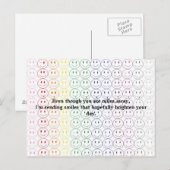 Faces Postcard Postkarte (Vorne/Hinten)