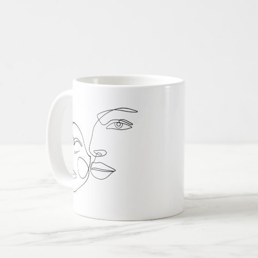 Faces-T - Shirt Kaffeetasse (Vorderseite Links)