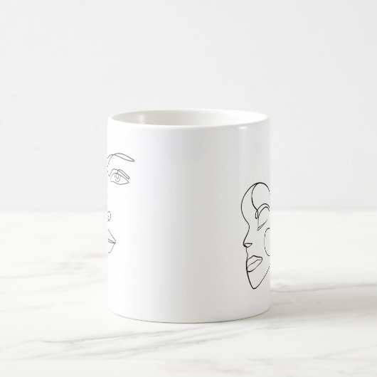 Faces-T - Shirt Kaffeetasse (Mittel)