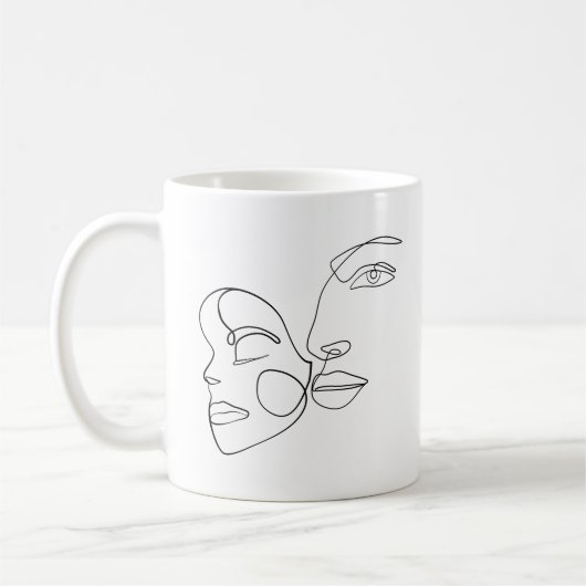 Faces-T - Shirt Kaffeetasse (Links)