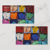 Faces-Visitenkarte Visitenkarte (Vorne/Hinten)
