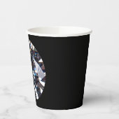 Faceted Elegance Diamond Gem Image Paper Cups Pappbecher (Links)