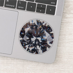 Faceted Elegance Diamond Image Aufkleber