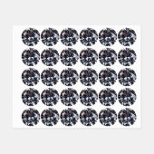 Faceted Elegance Diamond Image Etiketten (Blatt)