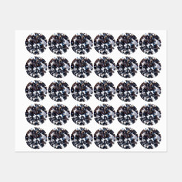 Faceted Elegance Diamond Image Etiketten