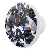 Faceted Elegance Diamond Image Keramikknauf (Rechts)