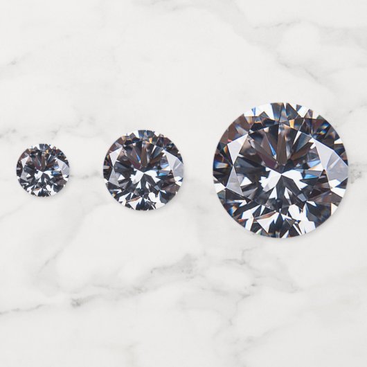 Faceted Elegance Diamond Image Konfetti (Vorderseiten)