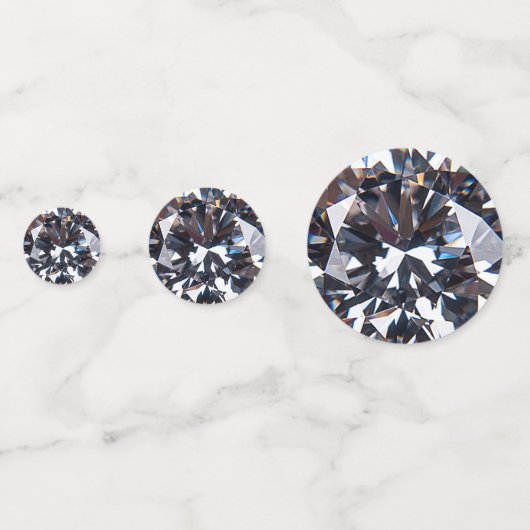 Faceted Elegance Diamond Image Konfetti (Rückseiten)