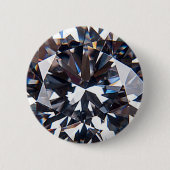 Faceted Elegant Diamond Gem Image Button (Vorderseite)