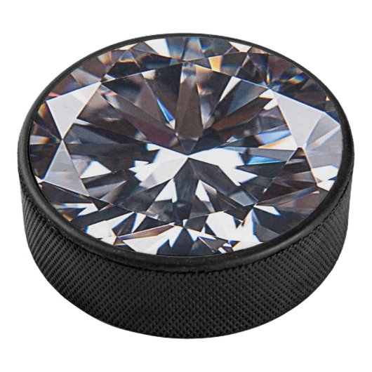 Faceted Elegant Diamond Gem Image Eishockey Puck (3/4)