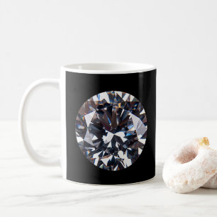 Faceted Elegant Diamond Gem Image Kaffeetasse