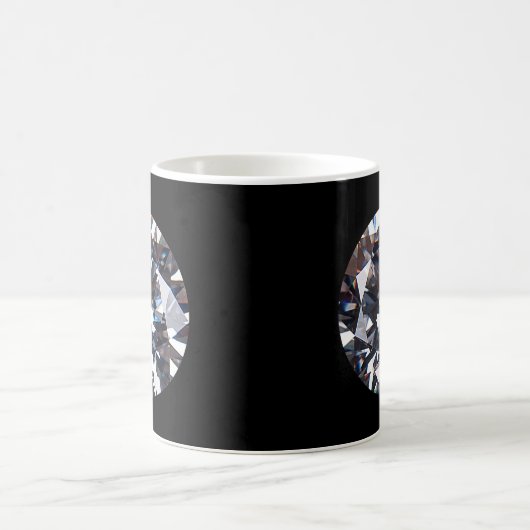 Faceted Elegant Diamond Gem Image Kaffeetasse (Mittel)