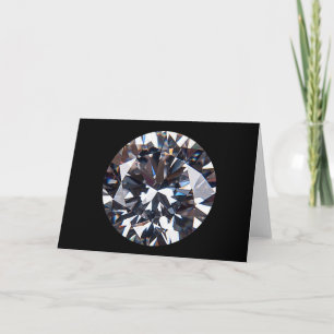 Faceted Elegant Diamond Gem Image Karte