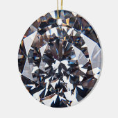 Faceted Elegant Diamond Gem Image Keramik Ornament (Links)