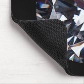 Faceted Elegant Diamond Gem Image Mousepad (Ecke)