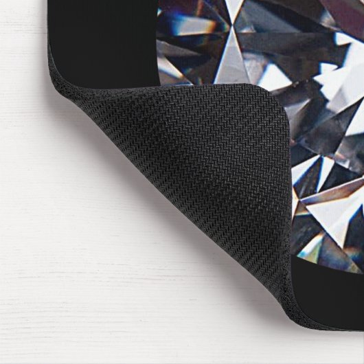 Faceted Elegant Diamond Gem Image Mousepad (Ecke)