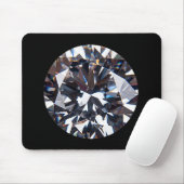 Faceted Elegant Diamond Gem Image Mousepad (Mit Mouse)