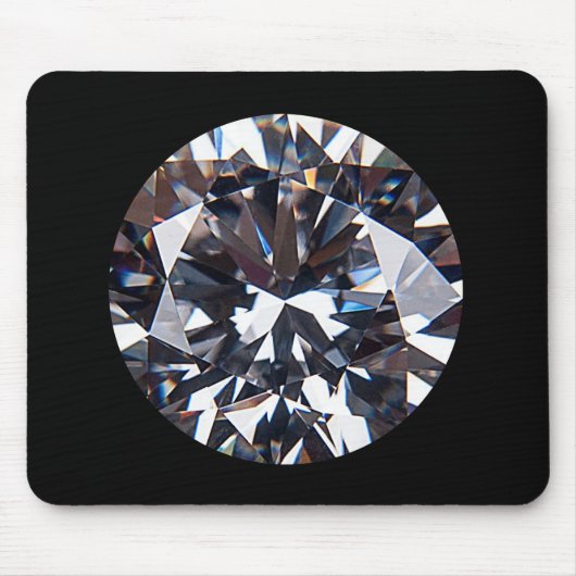 Faceted Elegant Diamond Gem Image Mousepad (Vorne)