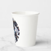 Faceted Elegant Diamond Gem Image Pappbecher (Links)