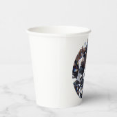 Faceted Elegant Diamond Gem Image Pappbecher (Rechts)