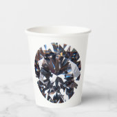 Faceted Elegant Diamond Gem Image Pappbecher (Vorderseite)