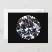 Faceted Elegant Diamond Gem Image Postkarte (Vorne/Hinten)