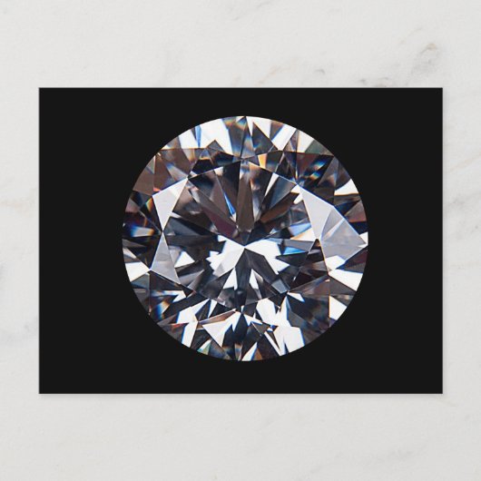 Faceted Elegant Diamond Gem Image Postkarte (Vorderseite)
