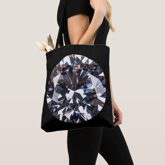 Faceted Elegant Diamond Gem Tasche (Von Nahem)