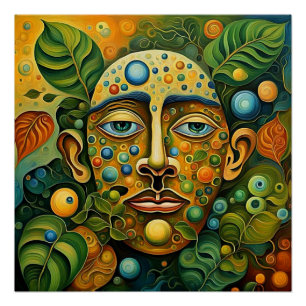 Facette in Foliage 1 Poster