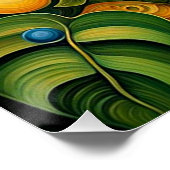 Facette in Foliage 1 Poster (Ecke)