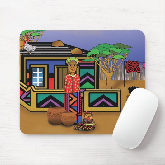 Facetten von Afrika Mousepad (Mit Mouse)