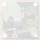 Fach C, Auto 293 durch Edward Hopper Glasuntersetzer (Rückseite)