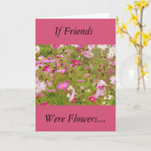 Fach der rosa Blume Freundschaft Karte (Gelbe Blume)