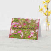 Fach der rosa Blume Freundschaft Karte (Gelbe Blume)