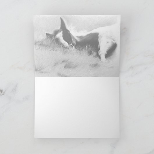 "Fach der Träume" Schlaffoal-Grußkarte Karte (Innenseite)